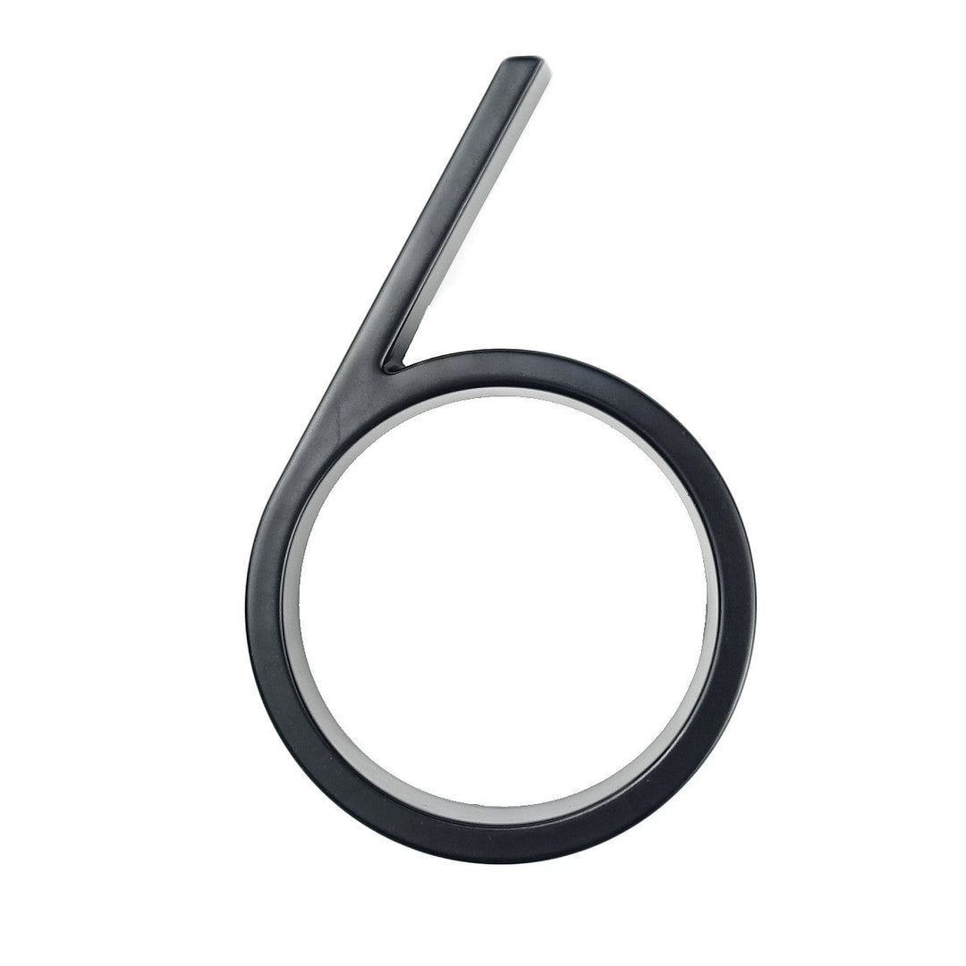 BowLift | Large modern metal house number address accessory