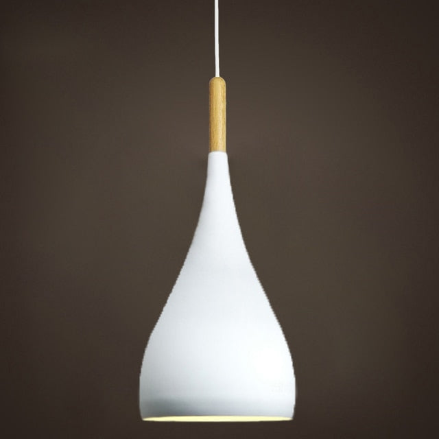 Talon - Modern Drop-Shaped Wooden Pendant Light Scandinavian Ceiling Light