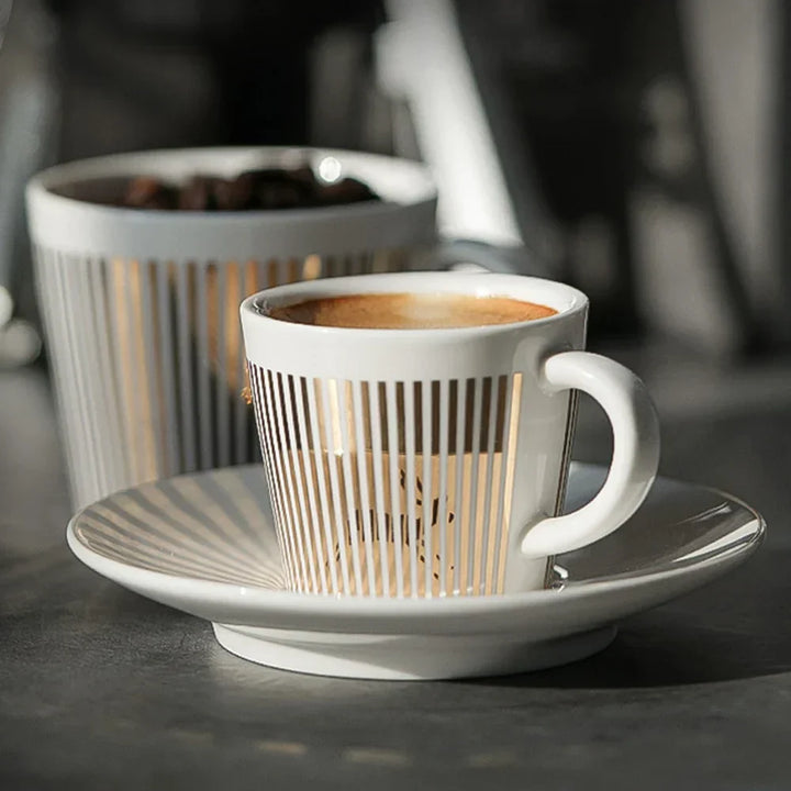 BowLift | Creative dynamic SLR cup Leopard anamorphic zebra cup Luycho coffee tea cup set with coaster 90ml-225ml