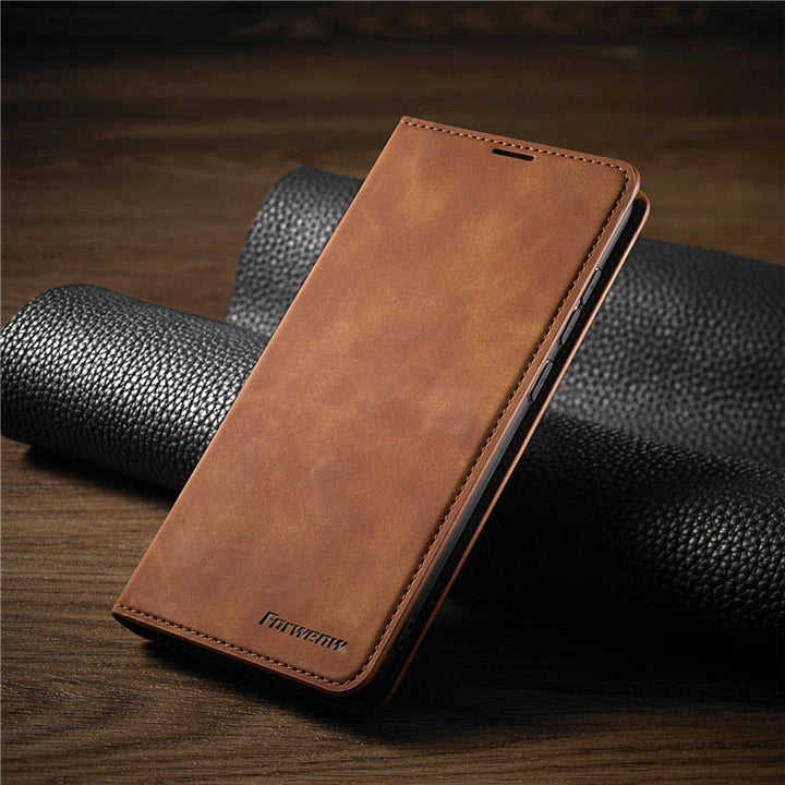 BowLift | Huawei Case: Magnetic Leather Bag for Stylish Protection