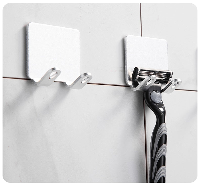 BowLift | Punch-free Razor Holder Storage Hook (1/2/3 Pieces) - Wall Mounted Men&