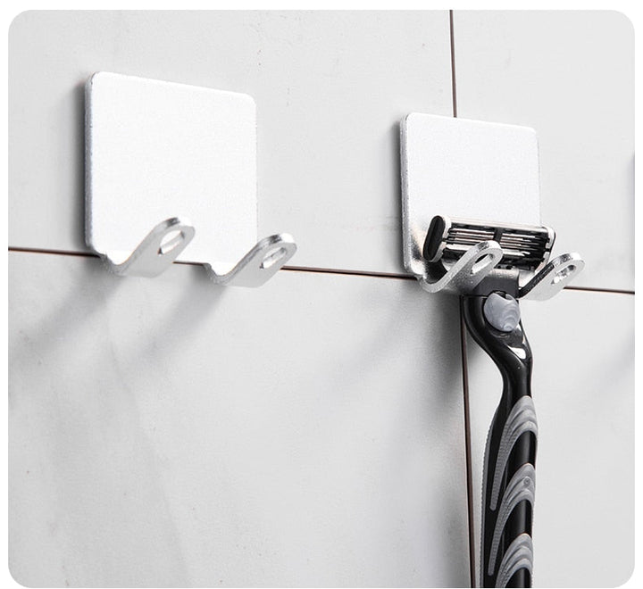 BowLift | Punch-free Razor Holder Storage Hook (1/2/3 Pieces) - Wall Mounted Men&