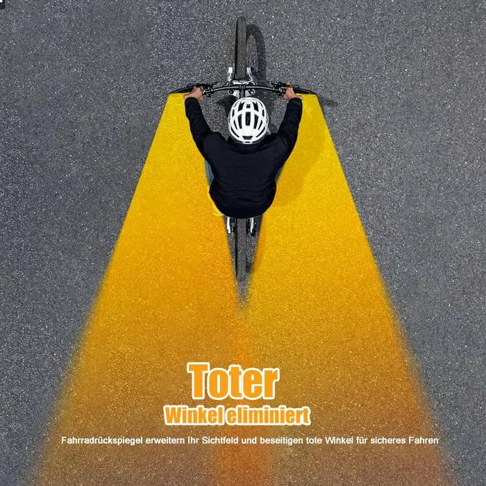 Bicycle mirror made of stainless steel – shatterproof &amp; 360° rotatable for more safety