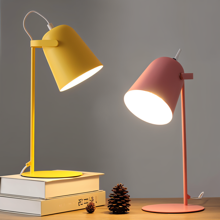 Macaron Table Lamp - Nordic Yellow Desk Lamp - Adjustable Lamp