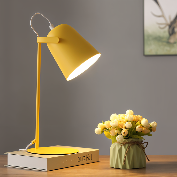 Macaron Table Lamp - Nordic Yellow Desk Lamp - Adjustable Lamp