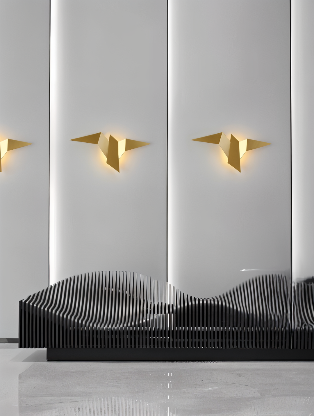 OriTori Wall Light - Geometric Origami Bird Wall Light - Japanese Style Wall Light Design