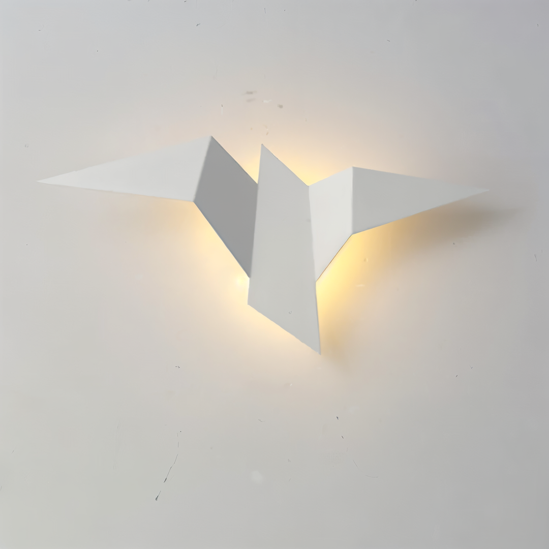 OriTori Wall Light - Geometric Origami Bird Wall Light - Japanese Style Wall Light Design