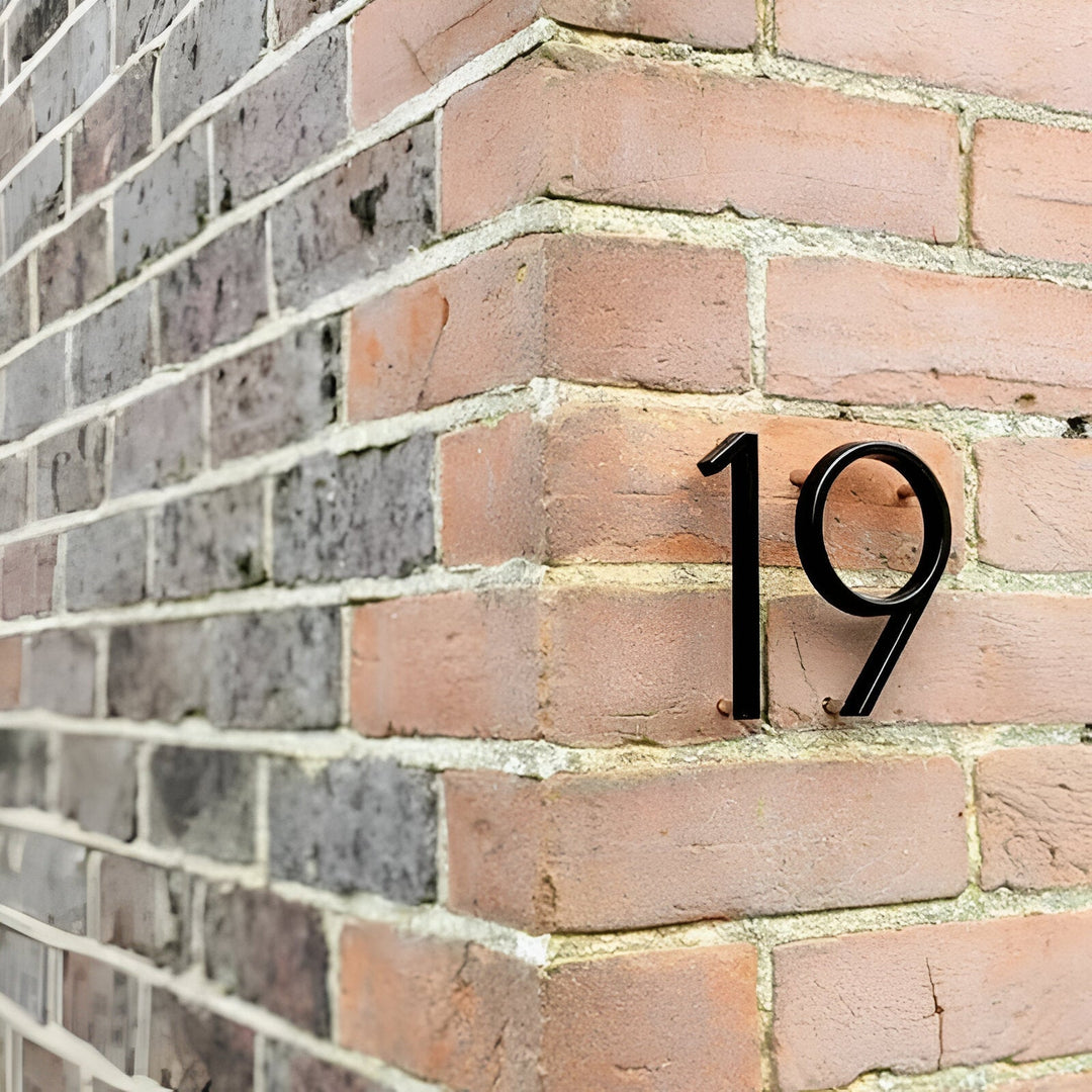 BowLift | Black Full House Number - House Number Modern - House Number Sign