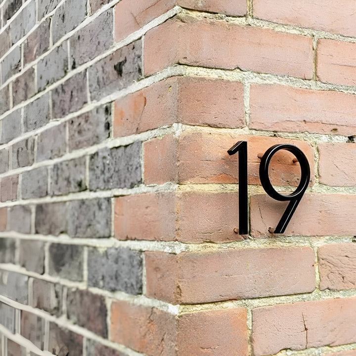 BowLift | Black Full House Number - House Number Modern - House Number Sign