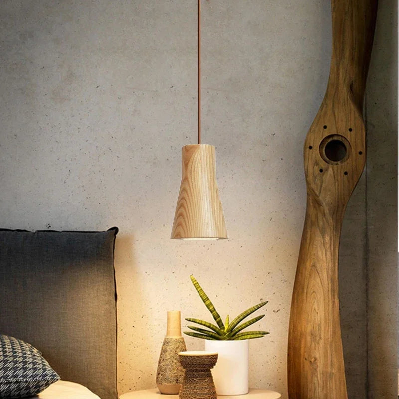 SkandicGlow | Scandinavian pendant lamp made of wood