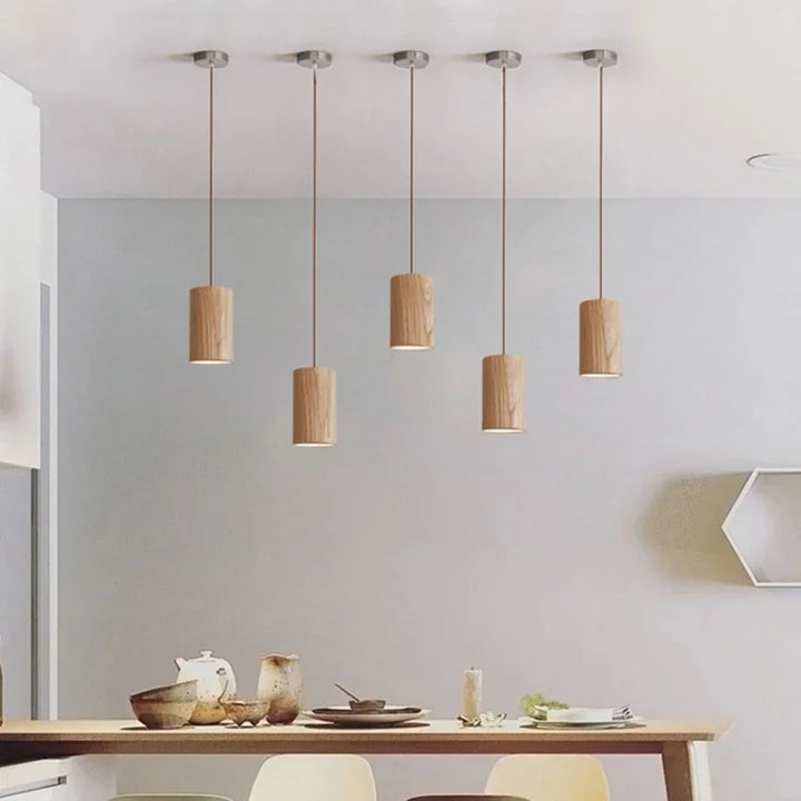 SkandicGlow | Scandinavian pendant lamp made of wood