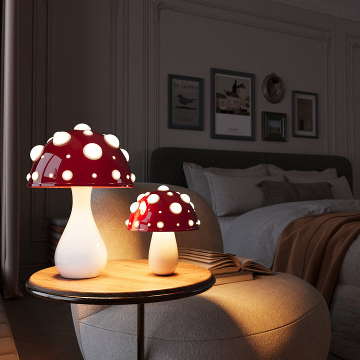 LumiFungi – Luxury LED Table Lamp with Mood-Filled Mushroom Design and Dimmable Light