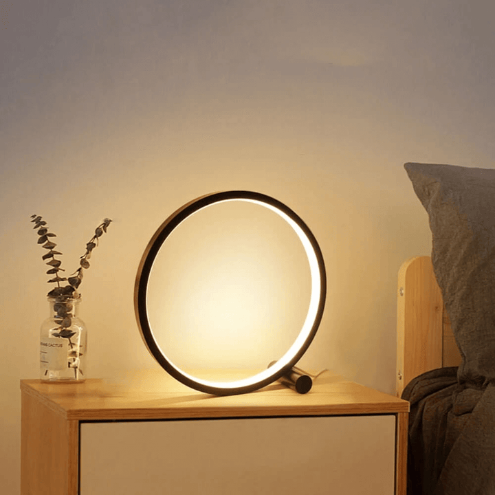 LED Minimalist Dimmable Round Table Lamp - RumiLight