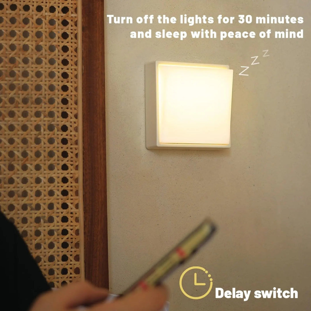 Wireless dimmable night light – Rechargeable with timer &amp; magnet attachment