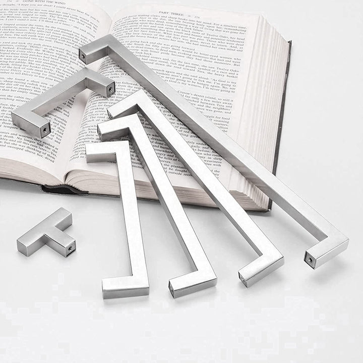 BowLift | Kitchen cabinet pulls brushed nickel stainless steel cabinet handles