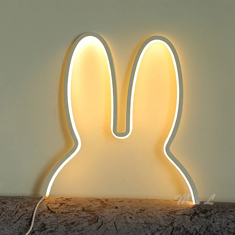 USB Rechargeable Rabbit Night Light with Ambient Lighting - BunnyLight |