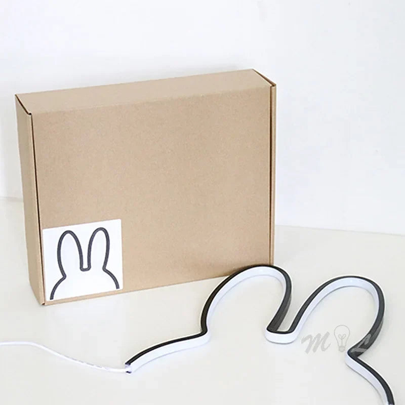 USB Rechargeable Rabbit Night Light with Ambient Lighting - BunnyLight |