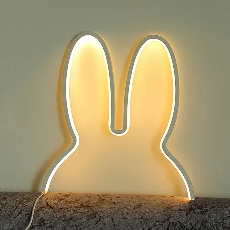 USB Rechargeable Rabbit Night Light with Ambient Lighting - BunnyLight |