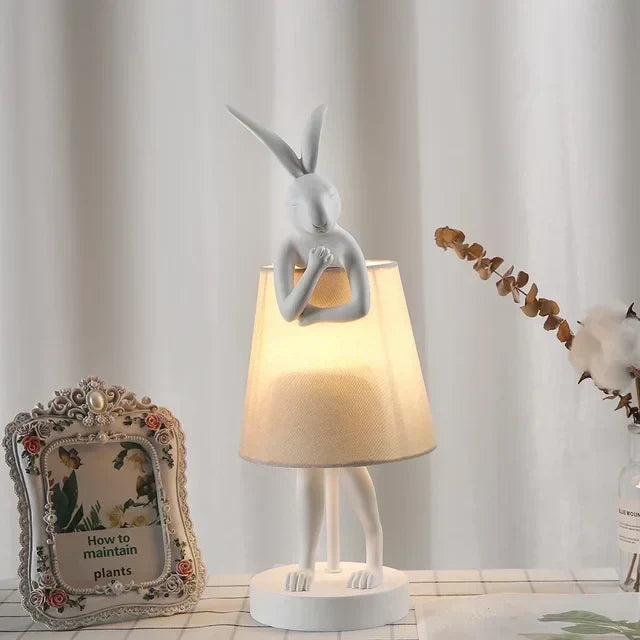 Rabbit Table Lamp – Dimmable LED Night Light in Modern Design for Kids&