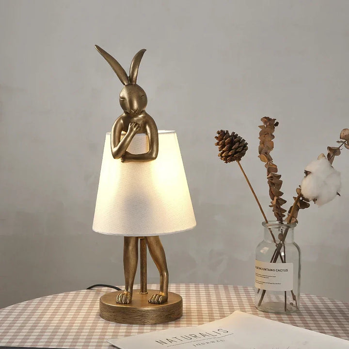 Rabbit Table Lamp – Dimmable LED Night Light in Modern Design for Kids&