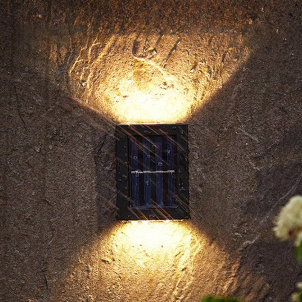Wireless LED Solar Wall Lights Deluxe | Efficient and Cost-Saving Outdoor Lighting