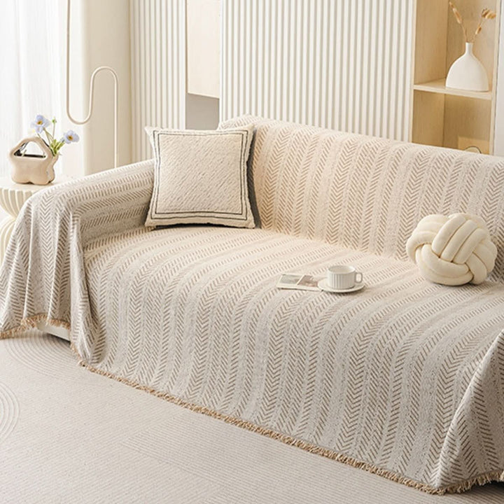 Scratch-resistant &amp; washable sofa cover made of chenille