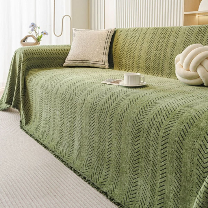 Scratch-resistant &amp; washable sofa cover made of chenille