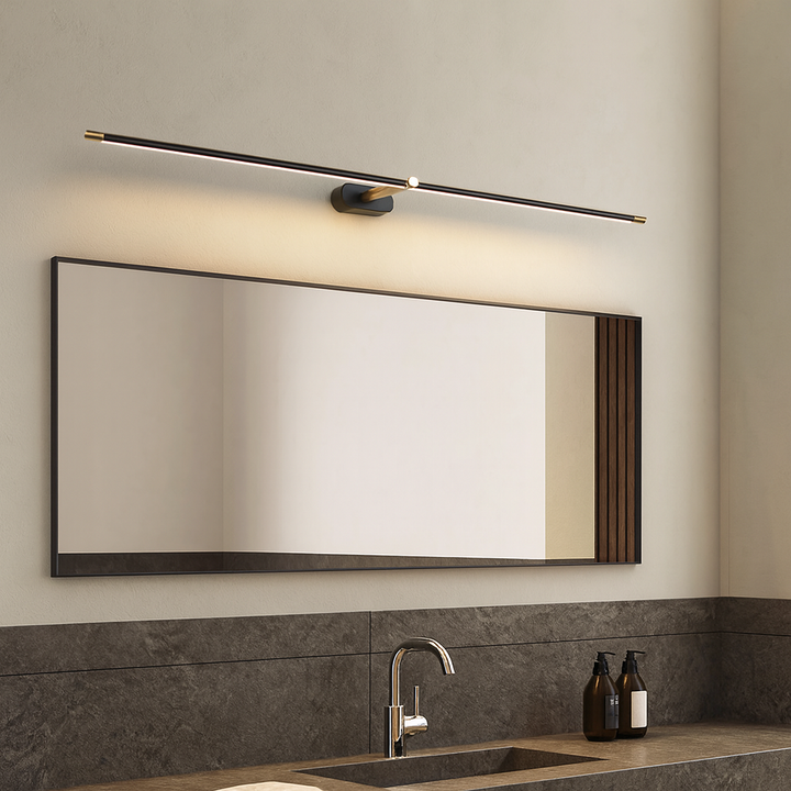 LED Bathroom Mirror Wall Lamp – Minimalist Wall Sconce with Warm Light, Aluminum 70/100/130 cm