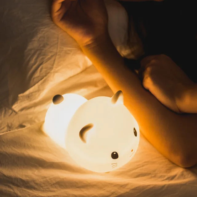 LED Night Light for Kids – Dimmable Night Lamp with -Design, USB Rechargeable, Touch Control |