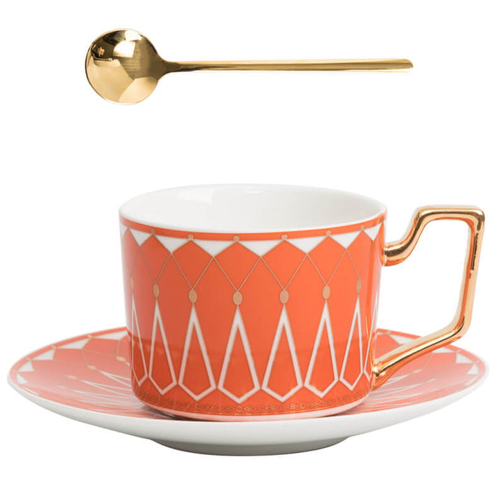 BowLift | Square A Retro-Pattern Coffee Mug