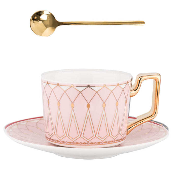 BowLift | Square A Retro-Pattern Coffee Mug