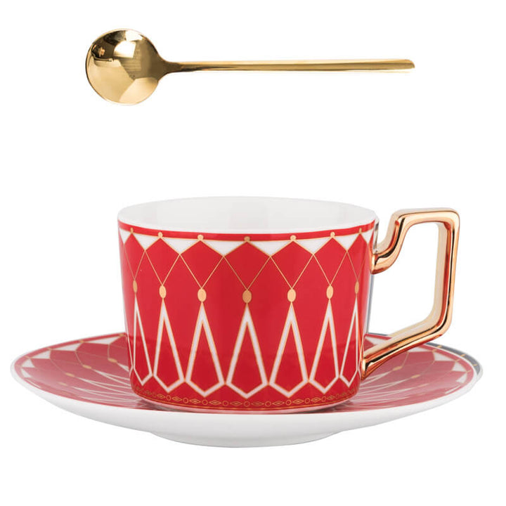 BowLift | Square A Retro-Pattern Coffee Mug