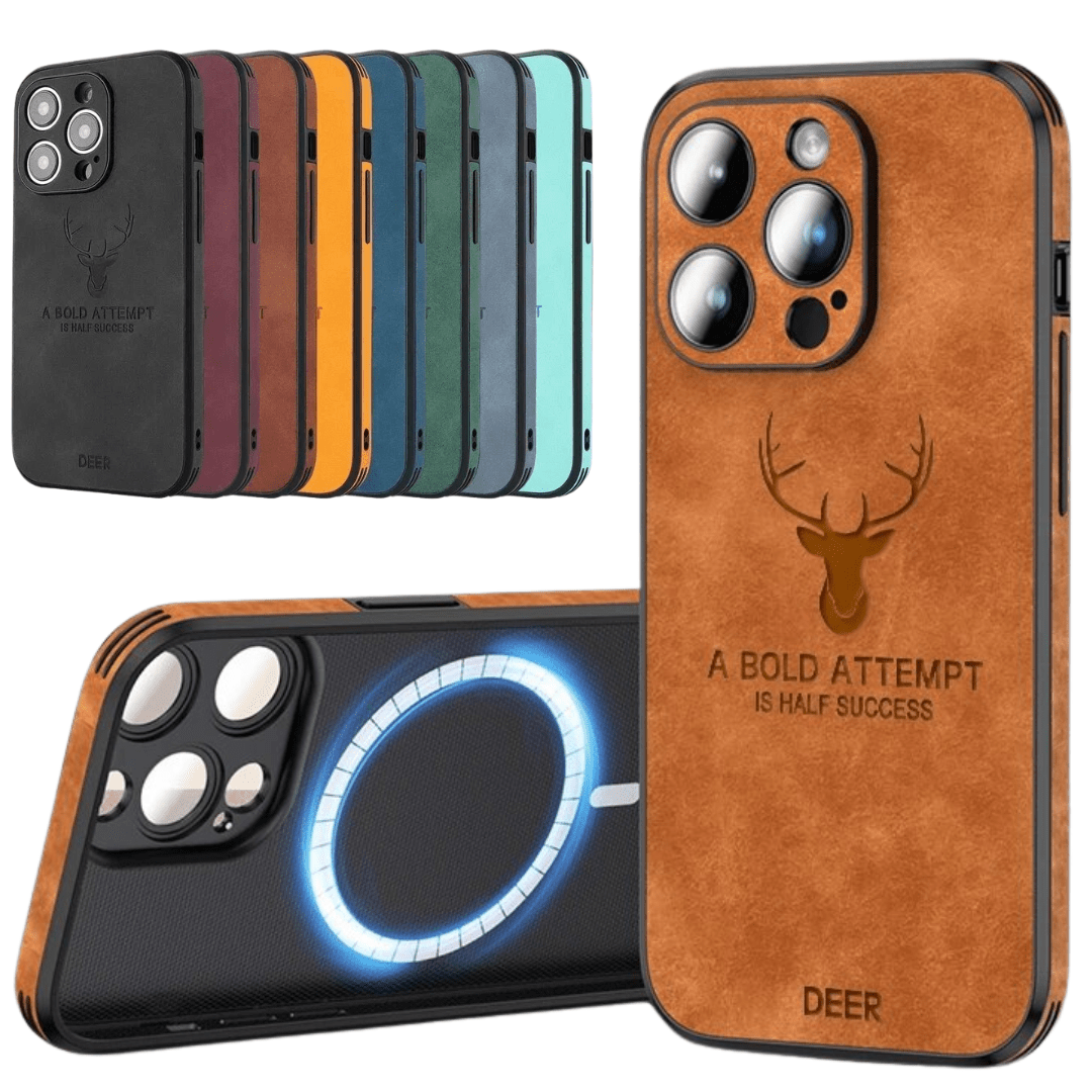 Leather iPhone Case with Shock Protection &amp; Elegant Design