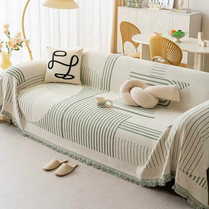 Luxurious Snowflake Chenille Sofa Cover
