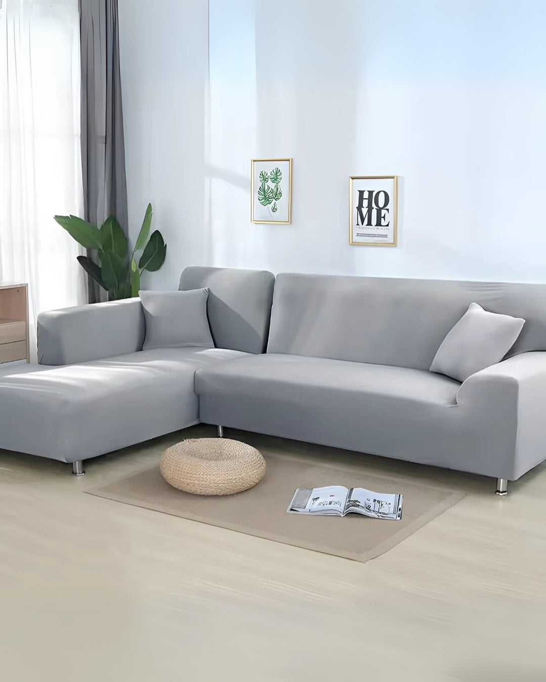 Elegant Modular Sofa Cover with Customizable Arrangement