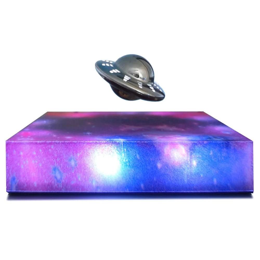 Magnetic LED Night Light with Floating Spaceship Design
