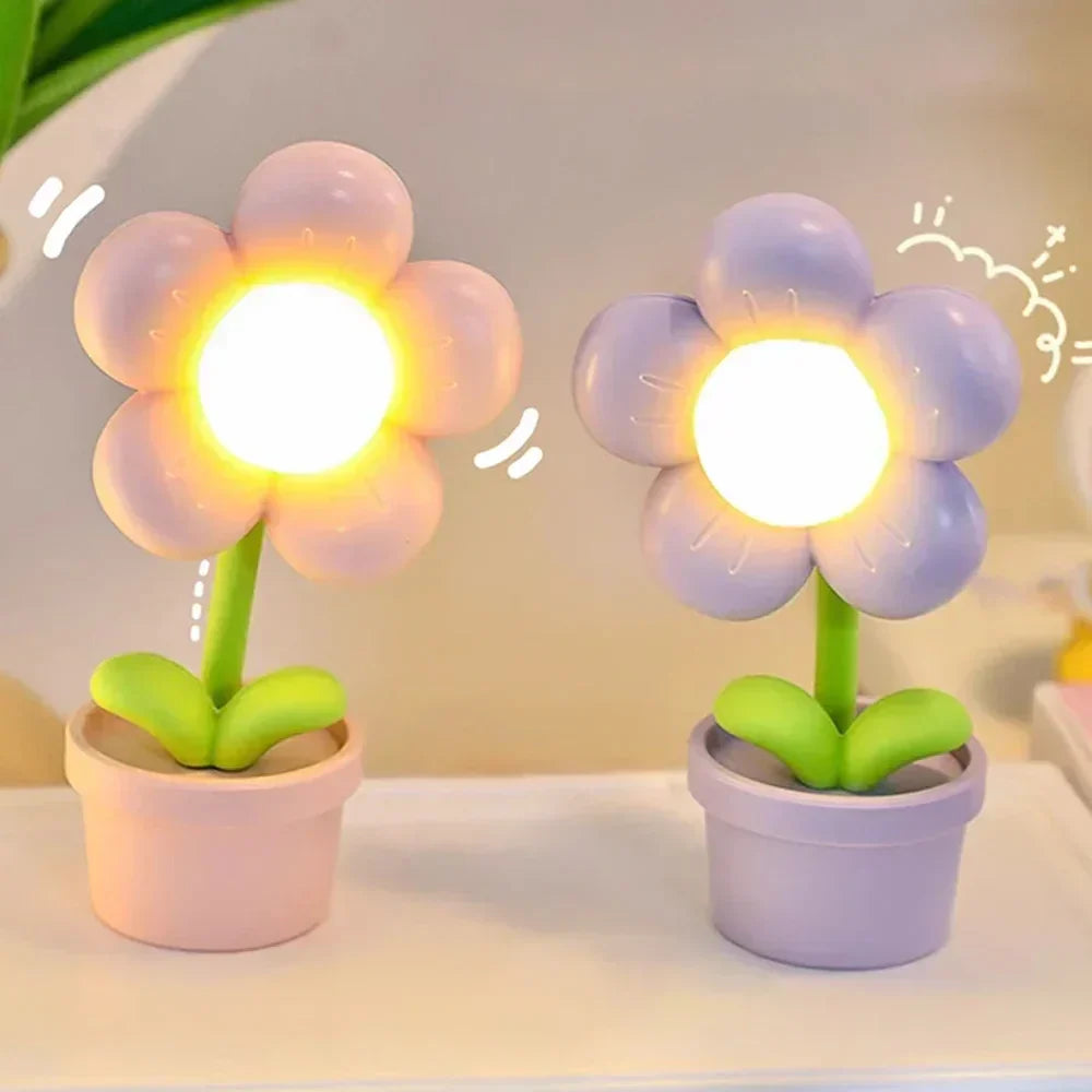 Cute Flower Night Light for Children – LED Table Lamp in Flower Design for the Children&
