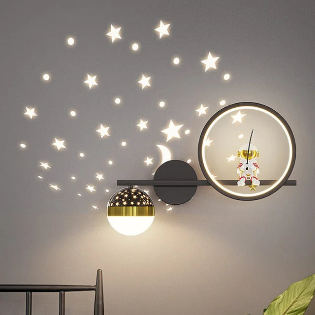 Stylish wall lamp for the cozy nights of children