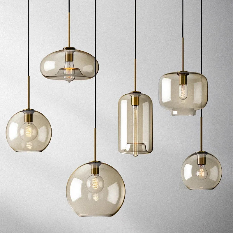 NordicGlas - Modern Scandinavian Glass Pendant Lamp for Dining Room and Living Room