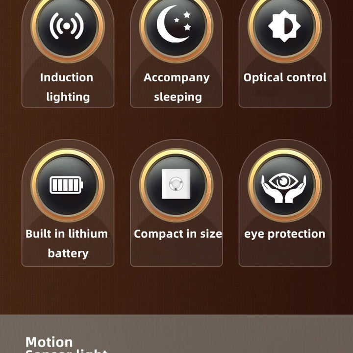 Rechargeable Motion Sensor Night Light with Flashlight