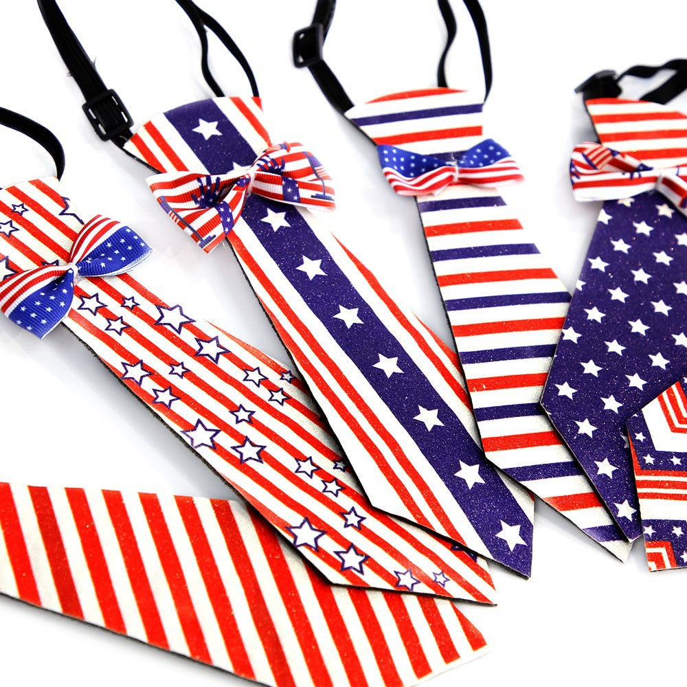 Unisex decorative pet tie with adjustable collar and bow accent Bowlift
