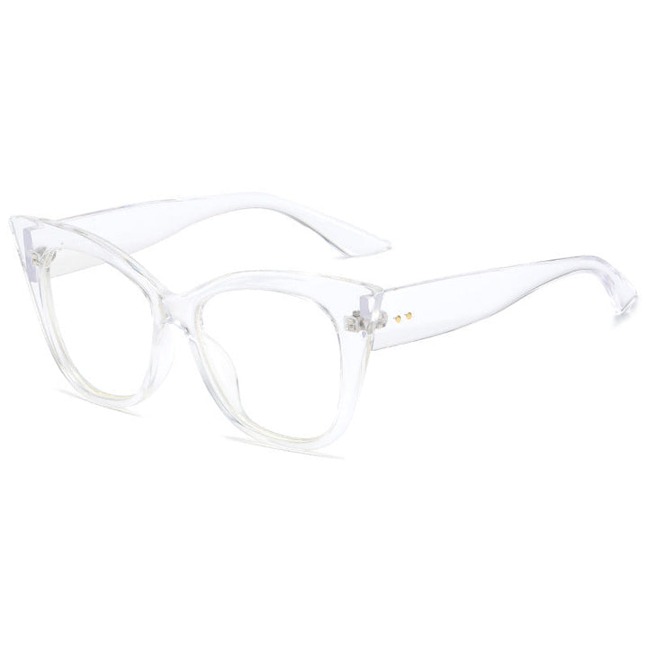 Women extravagant Cat-Eye sunglasses with mirrored lenses