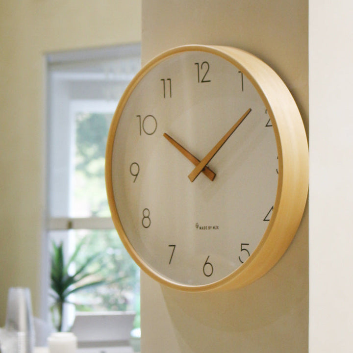 BowLift | Nordic Minimalist Wood Silent Wall Clock