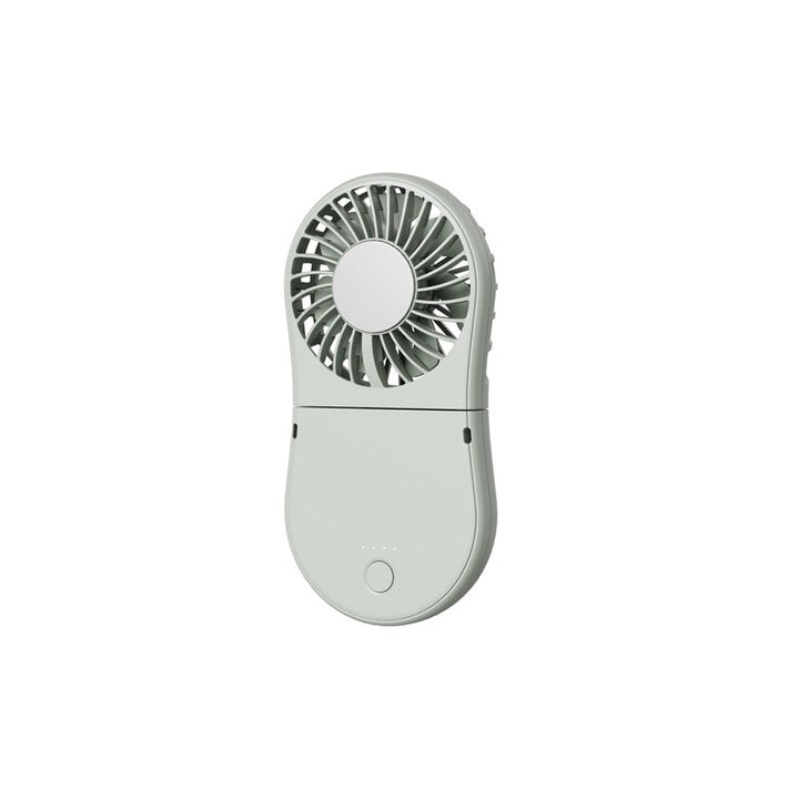 Unisex Portable Rechargeable Handheld Fan with Mirror