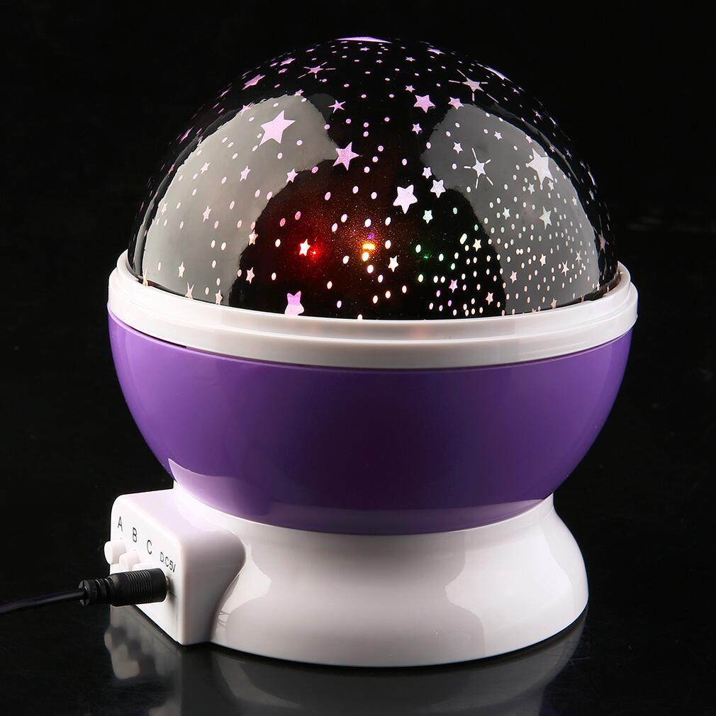 Soothing Night Light Ball with Star Projection