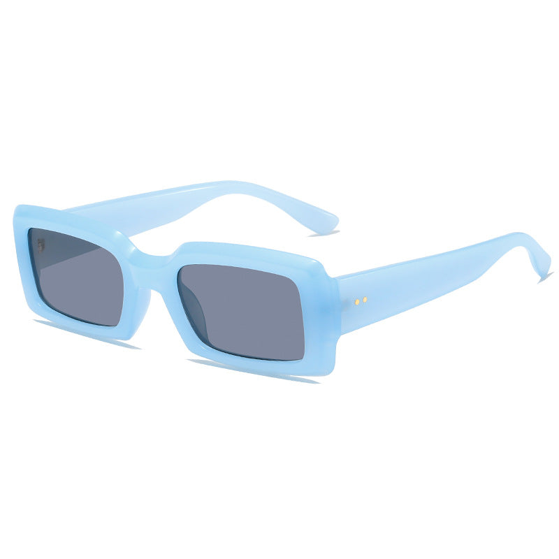 Ladies stylish square sunglasses with mirrored lenses