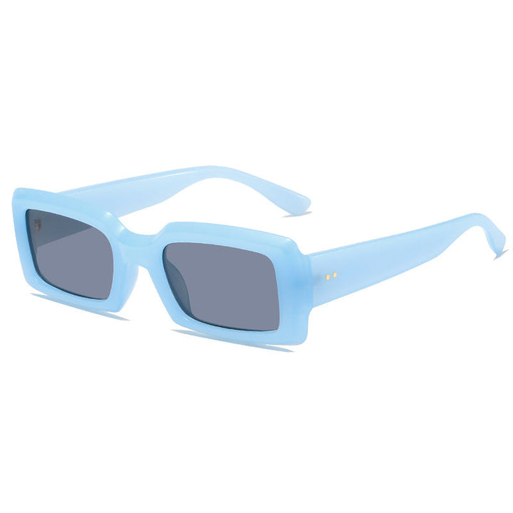 Ladies stylish square sunglasses with mirrored lenses