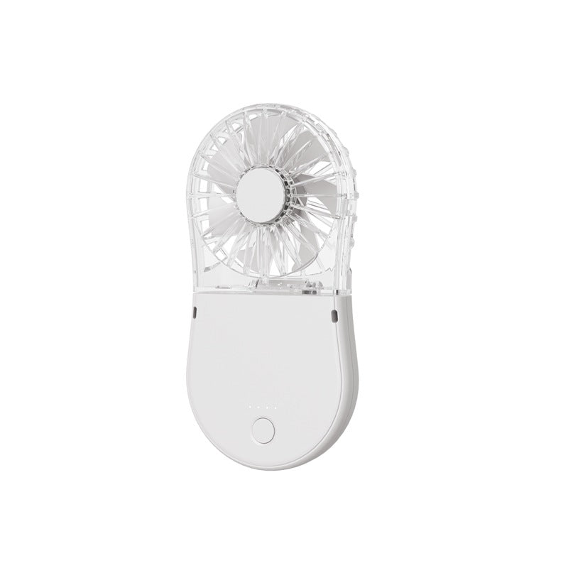 Unisex Compact Rechargeable Handheld Mirror Fan