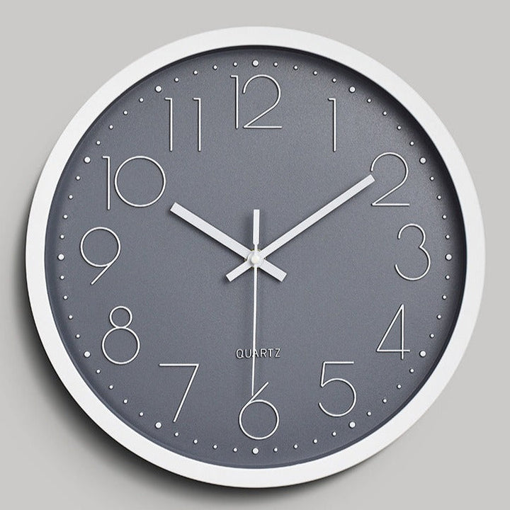 BowLift | Simple Design 3D Silent Classroom Wall Clock 30 cm