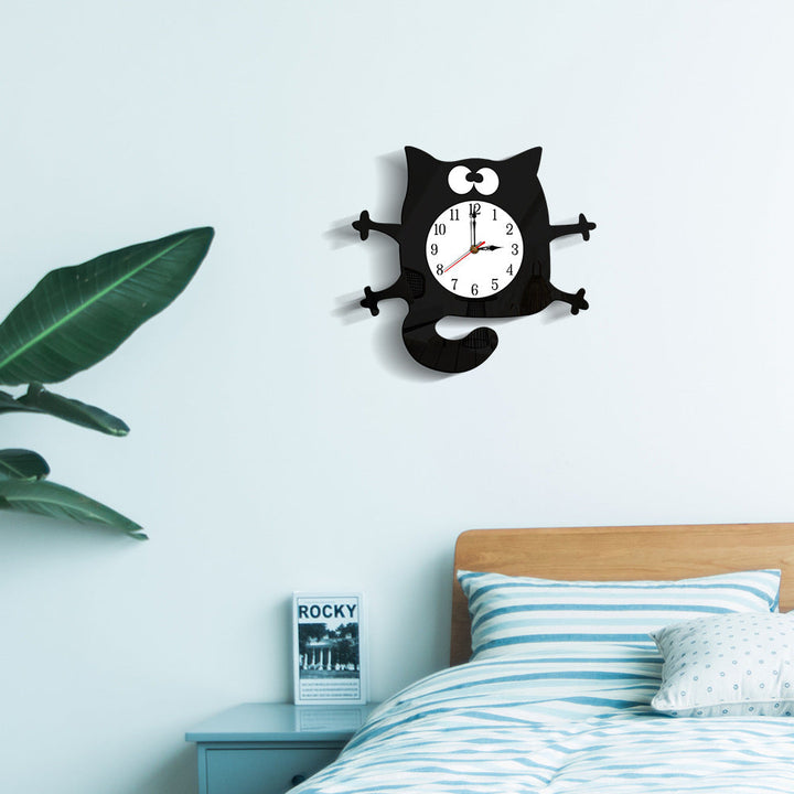 BowLift | Silent Cat Wall Decoration Clock for Children&